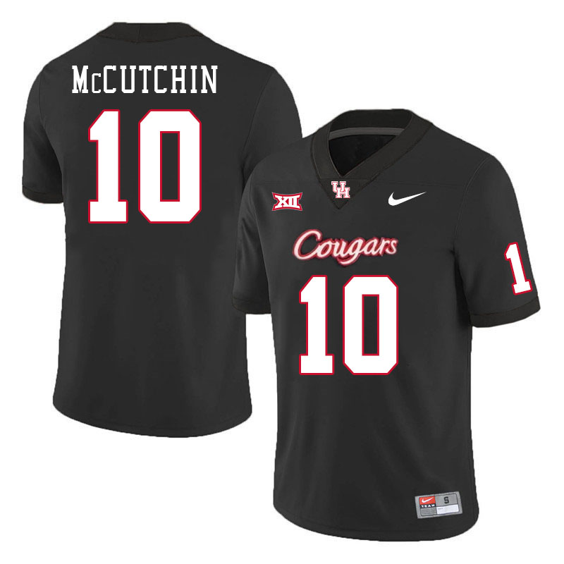 Men #10 Latreveon McCutchin Houston Cougars College Football Jerseys Stitched-Black